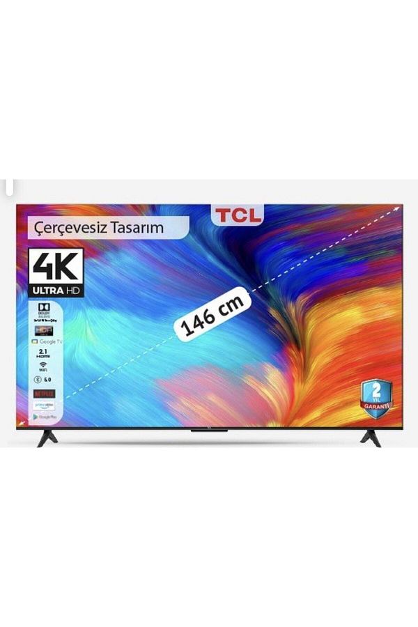 TCL 58P633 58" 147 Ekran Uydu Alıcılı 4K Ultra HD Google Smart LED TV
