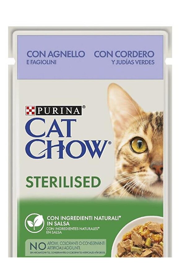 Cat Chow Sterilised Kuzu Etli Kısırlaştırılmış Konserve Kedi Maması 85 gr