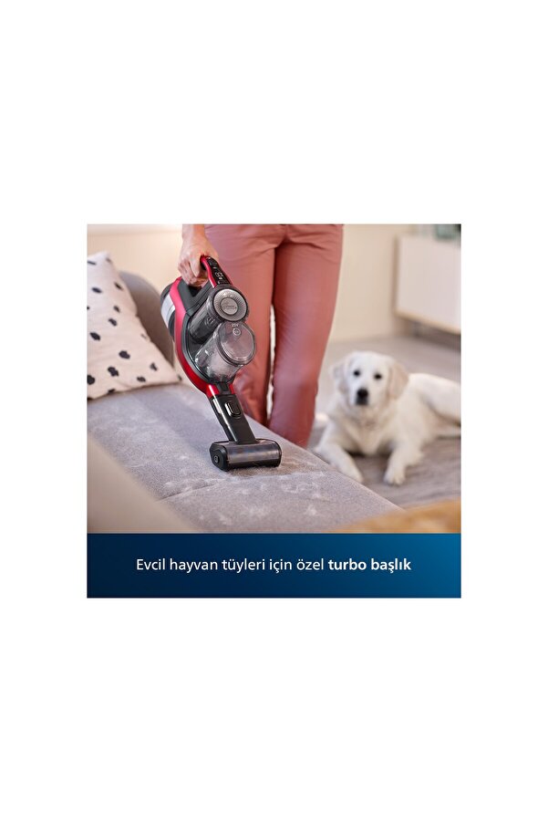 Philips Speed Pro Max ULTRA YENİ SERİ 25.2 V ÇEKİM GÜCÜ Şarjlı Dikey Süpürge TURBO FIRÇALI - Görsel 6