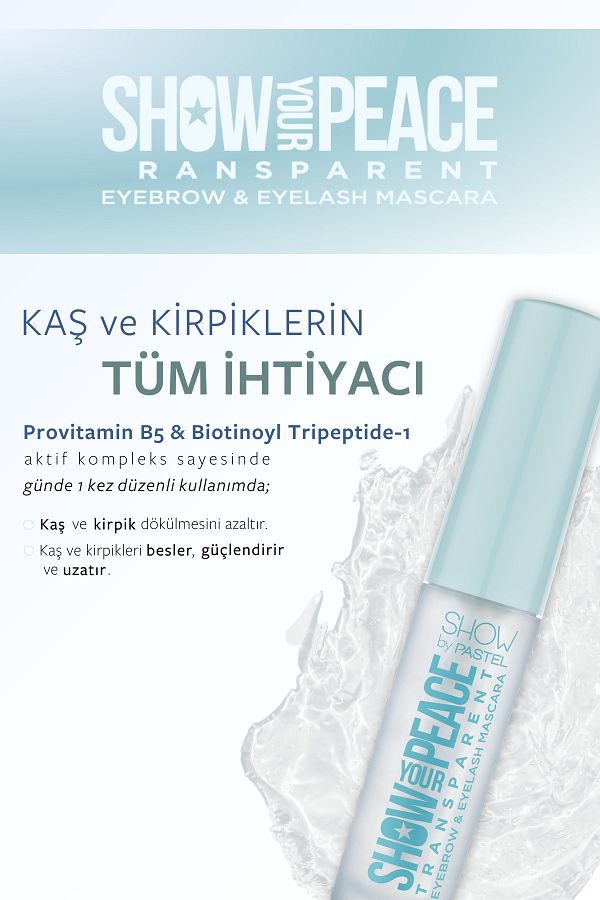 Show Your Peace Transparent Eyebrow & Eyelash Mascara - Transparan Kaş Ve Kirpik Maskarası_5
