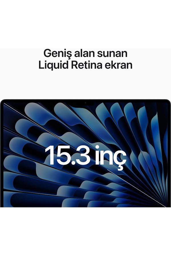 Apple MacBook Air M2 8C CPU 10C GPU 16 GB 512 GB SSD 15.3" Gece Yarısı - Görsel 4