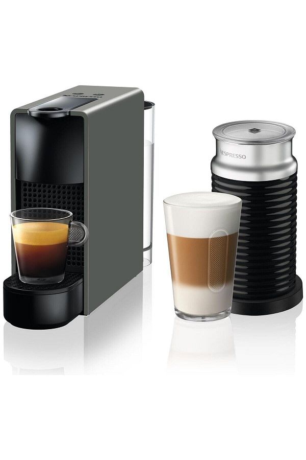 Nespresso C35 Essenza Mini Gri Kahve Makinesi ve Süt köpürtücü Aksesuar