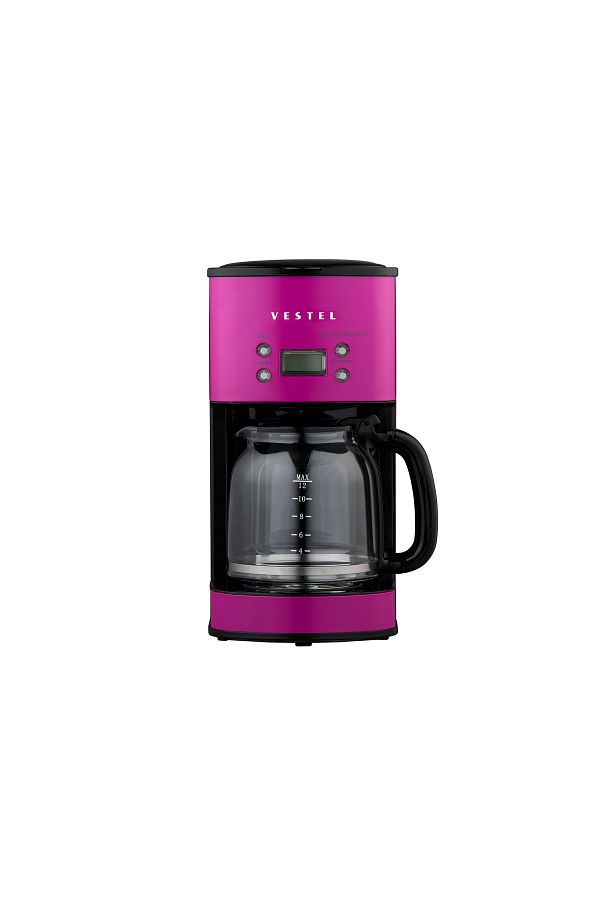 VESTEL Retro Pembe Filtre Kahve Makinesi