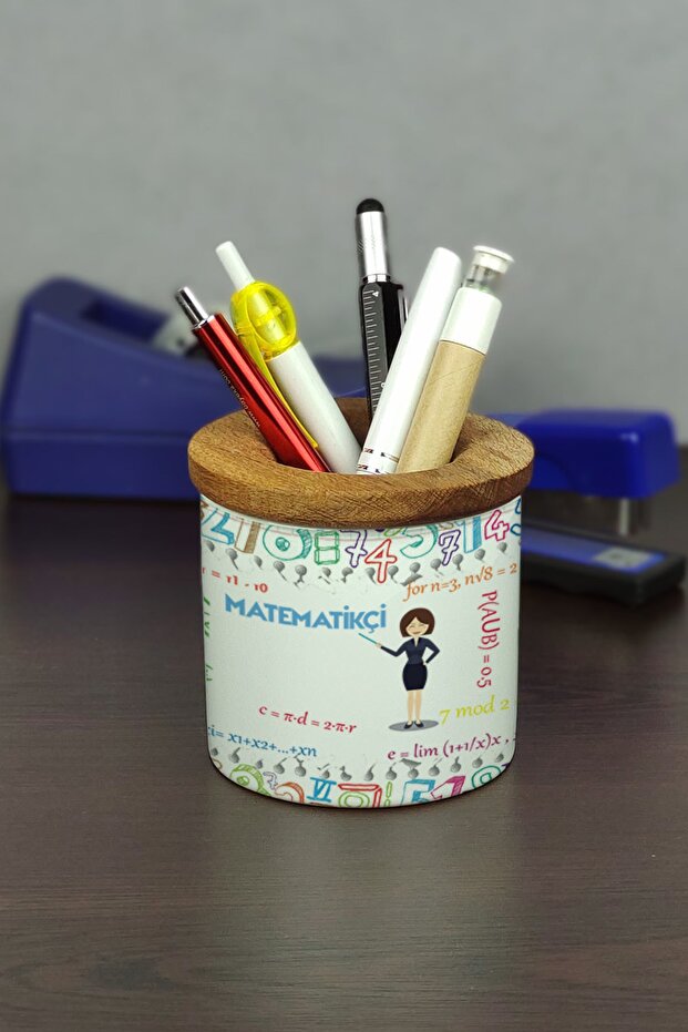 Mathematician Ceramic Pen Holder - 1