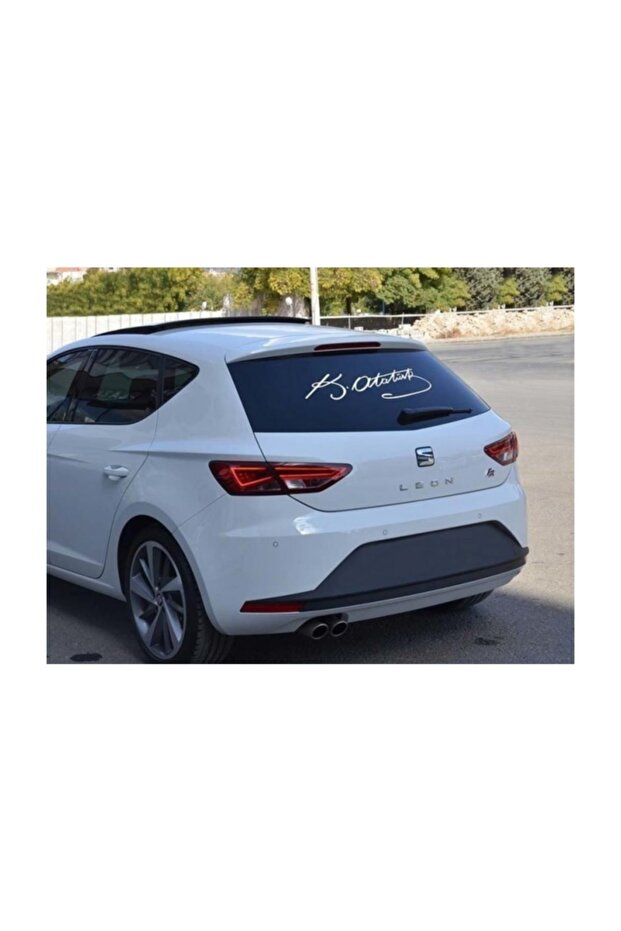 Rear Window Large Size Ataturk Signature Car Sticker