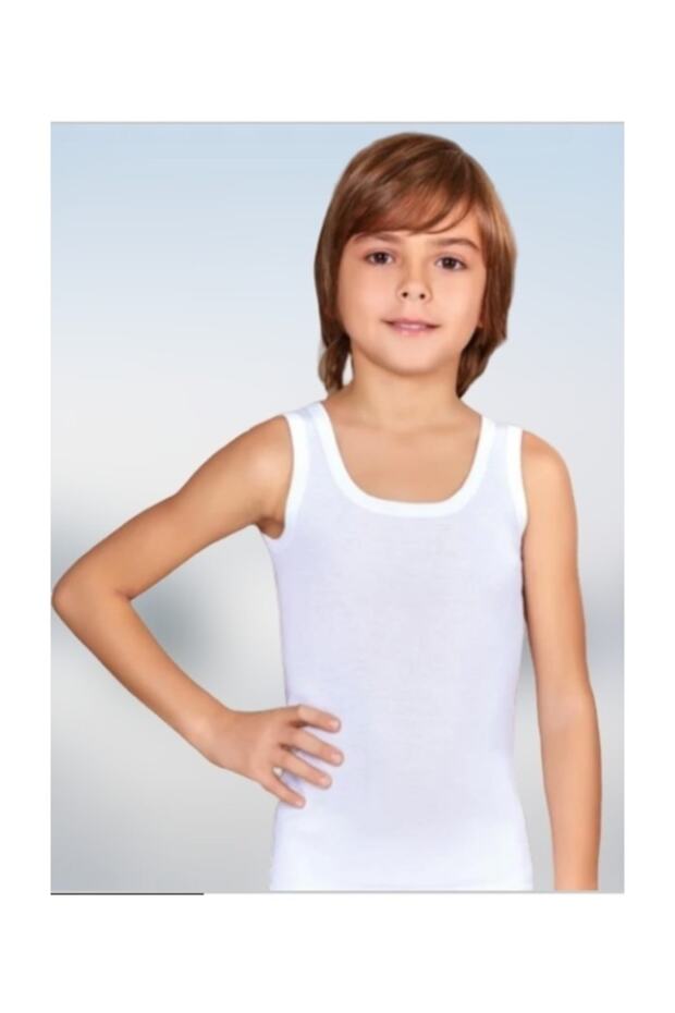 قميص داخلي أبيض للأولاد - 1