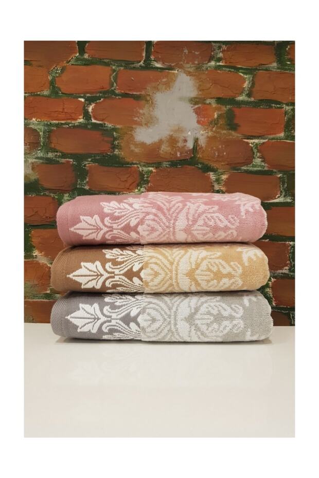 (3 Pieces) Ayda Velvet Hand and Face Towel 50x90 Assortment
