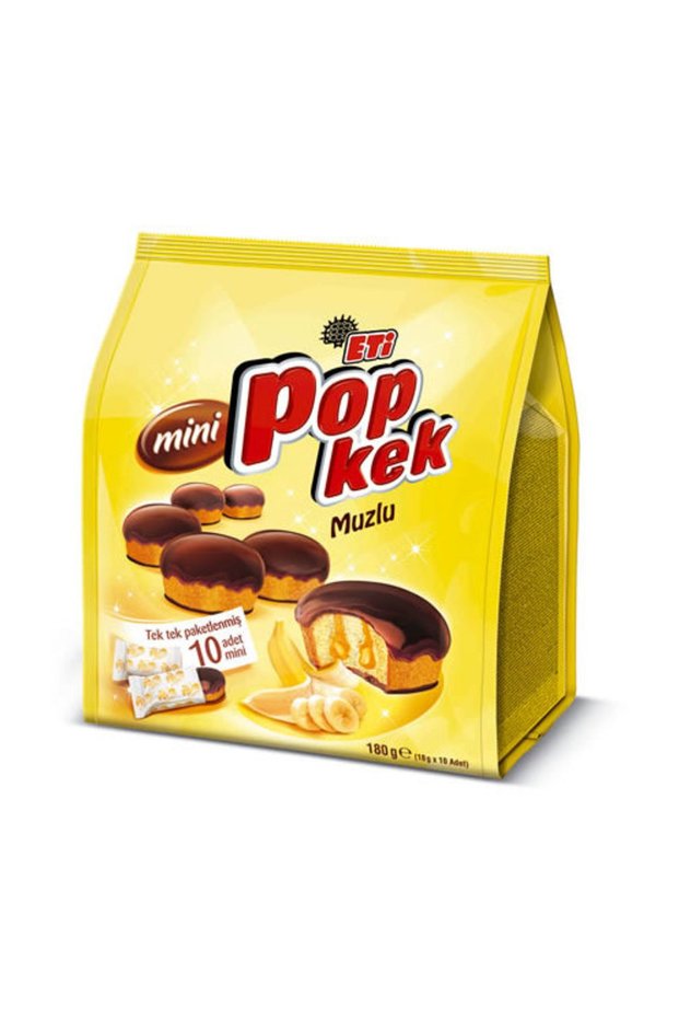 Popkek Mini Banana with Cream 10X18 g