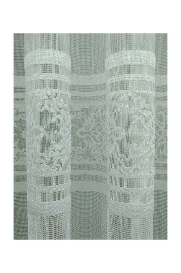 Kdk Örme Desenli Tül Perde 100% Orjinal Ürün Yüksek Kalite, 100x260, Normal Pile, 1/2.5 - 4