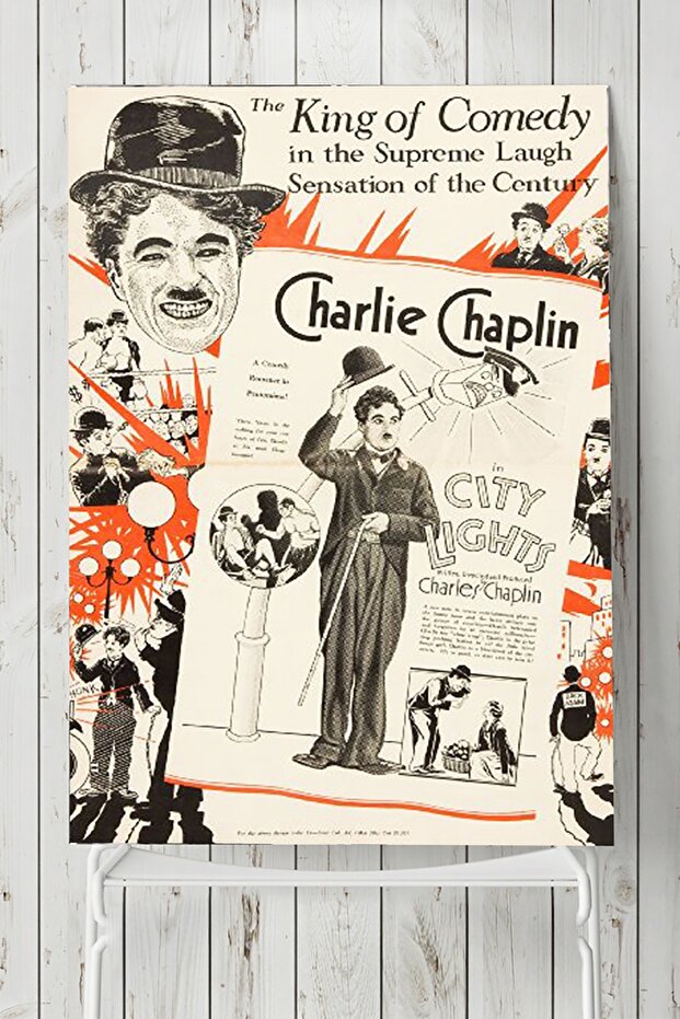 City Lights Charlie Chaplin Movie Poster 40x60cm