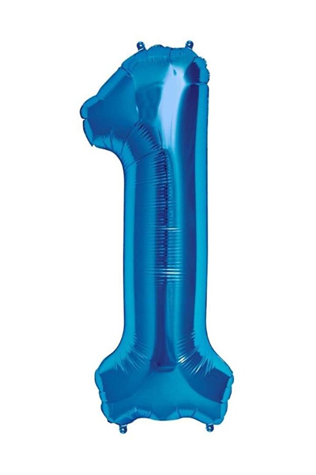 100 cm Blue Foil Balloon - 1 Figure, Flying with Helium