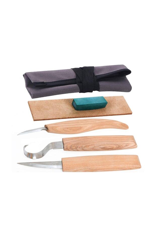 Wooden Spoon and Kuka Carving Knife Set 1162