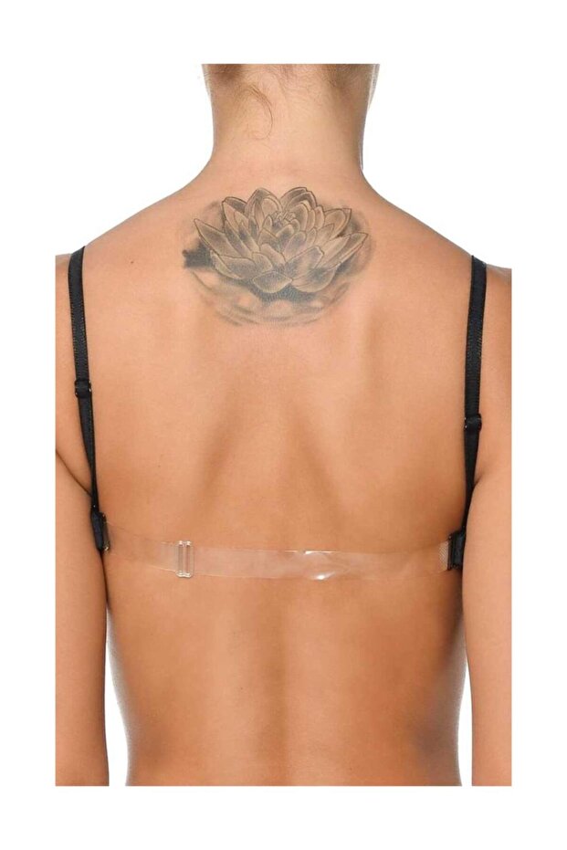 حمالة صدر بدون حمالات مع دعم شفاف للظهر - 2