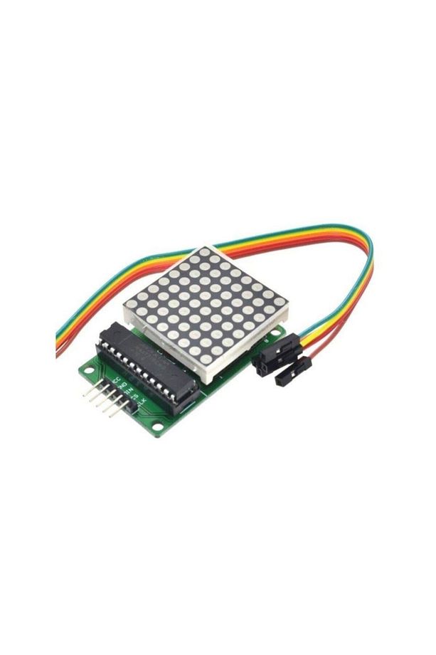 Max7219 8x8 Kırmızı Dot Matrix Modülü Shield - 1