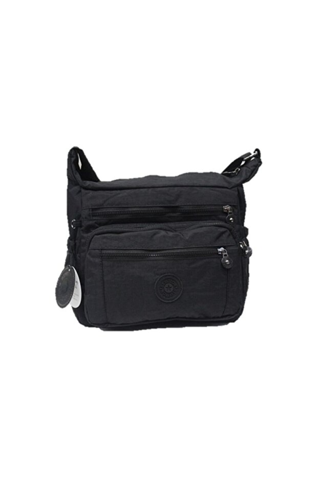 Crinkle Bag Women's Shoulder Bag Fabric Bag B4100black