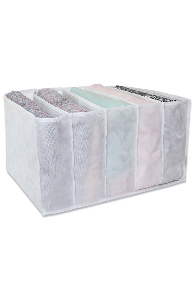 5-Compartment Closet Drawer Accordion Folding Laundry Organizer Xx-large