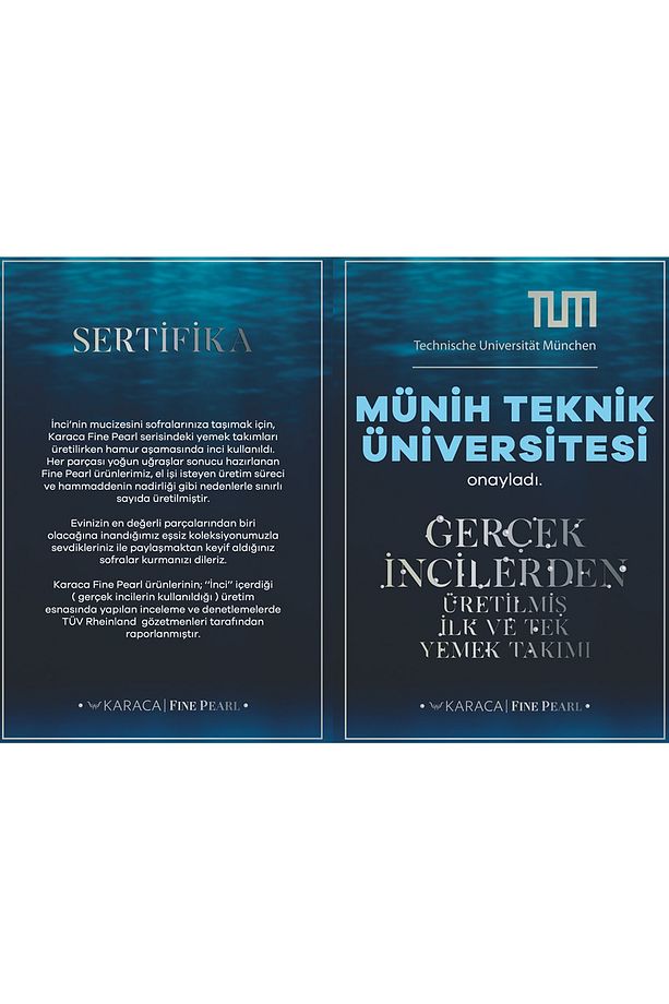 Fine Pearl Unique 62 Parça 12 Kişilik İnci Yemek Takımı Kare - 13