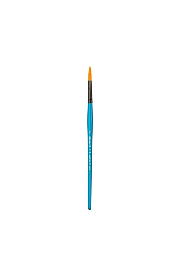111 Series Golden Synthetic Bristle Round Brush No: 10 (1 Piece)