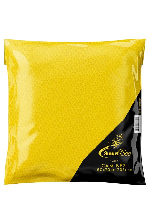 Mikrofiber Cam Ve Jant Silme Bezi 50x70 235gr/m2 - Sarı - 1