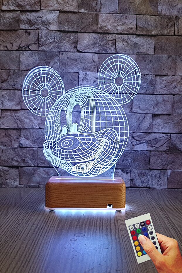 Miki Mause Tasarımlı 3d Led Gece Lambası - 1