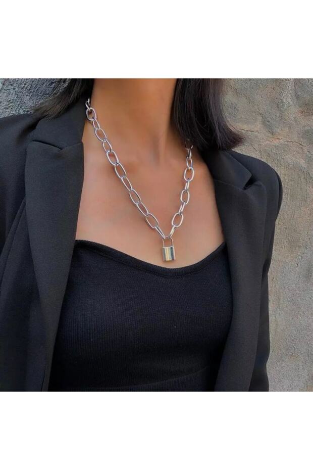 Son Moda Asma Kilit Kolye - 1