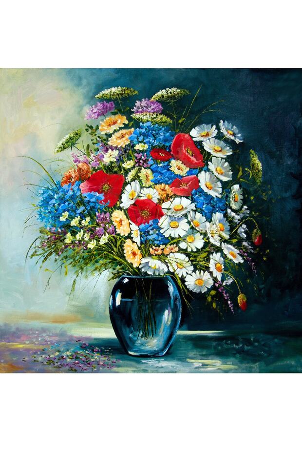 Kır Çiçekleri Kanvas Tablo 50x50 Cm - 2