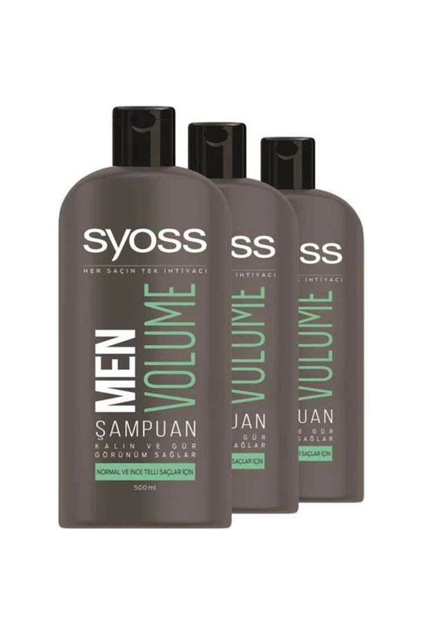 Men Volume Şampuan 500 ml x 3 Adet - 1