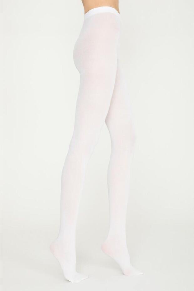 Koton 60 Den Pantyhose Cotton Matte Netted 2 Pack Women 10-white-xxl