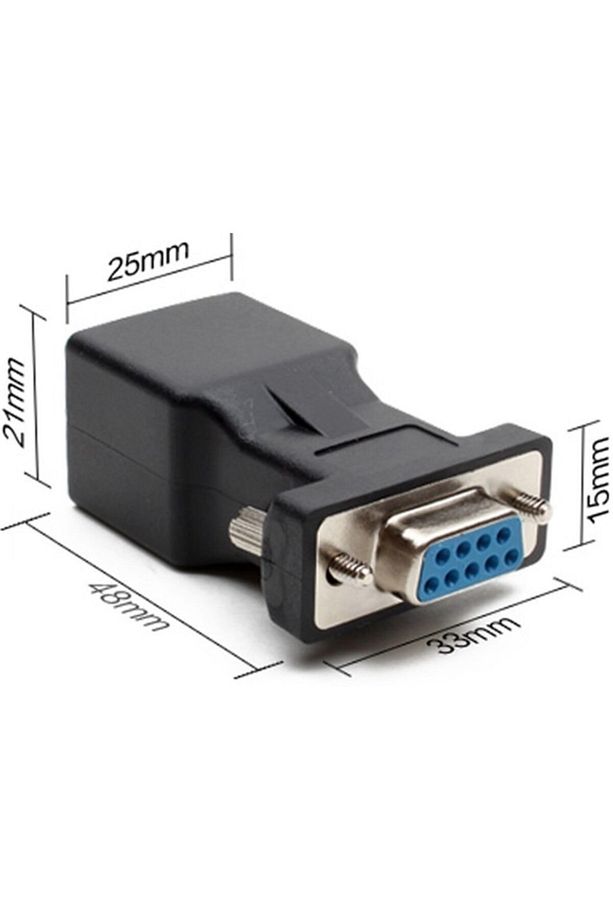 4349 Rs232 To Rj45 9 Pin Ethernet Adaptör Ekleme Ek Uzatıcı Extender Çevirici Dönüştürücü 30m - 3