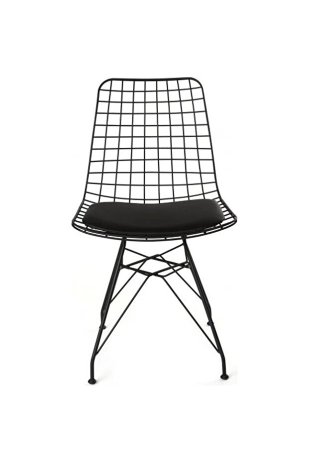 Siyah Tel Sandalye - 1