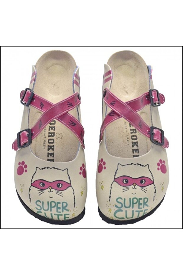 Women's Pink Super Cat Slippers