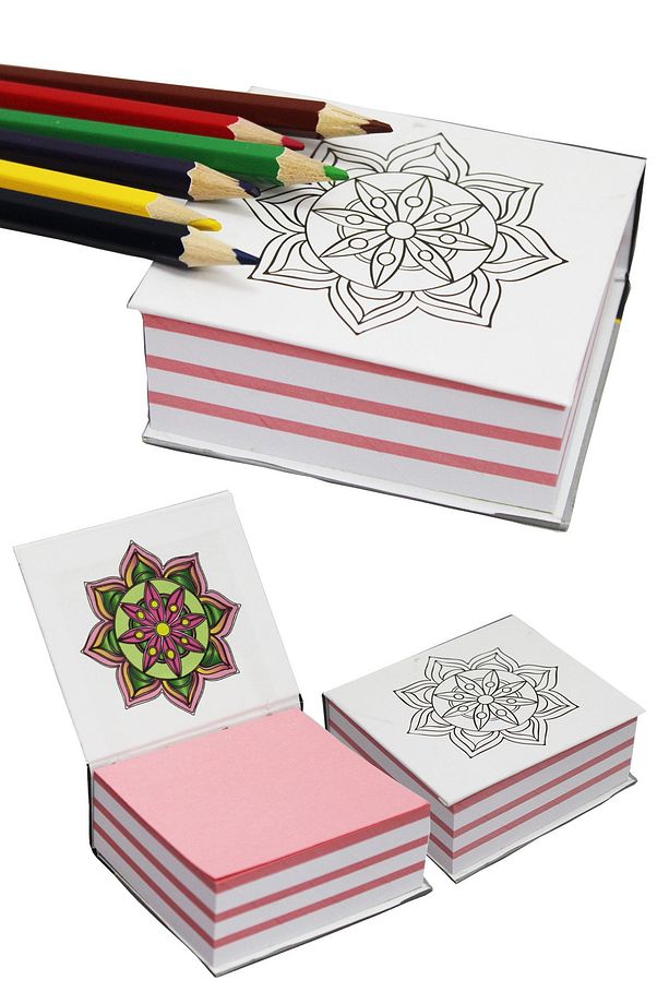 Mandala Boyamalı Bloknot - 1