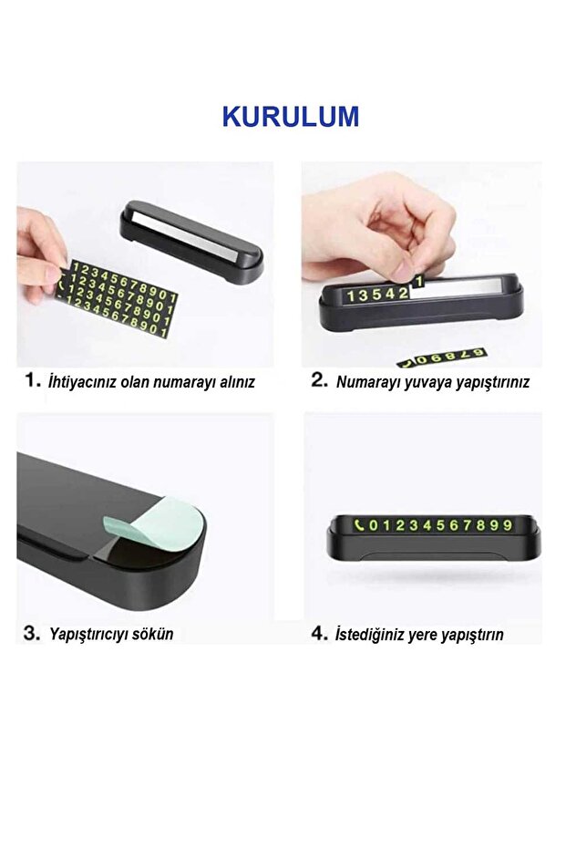 Araç Torpido Üstü Aç Kapa Numaratör ( 40 Rakamlı ) - 2