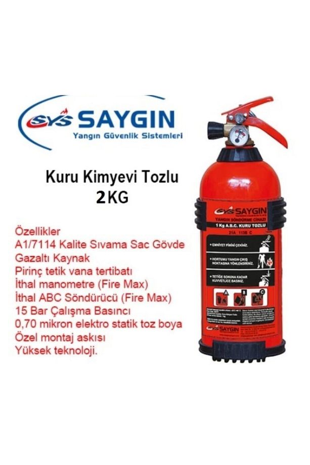 2 Kilo Yangın Söndürme Tüpü - 2