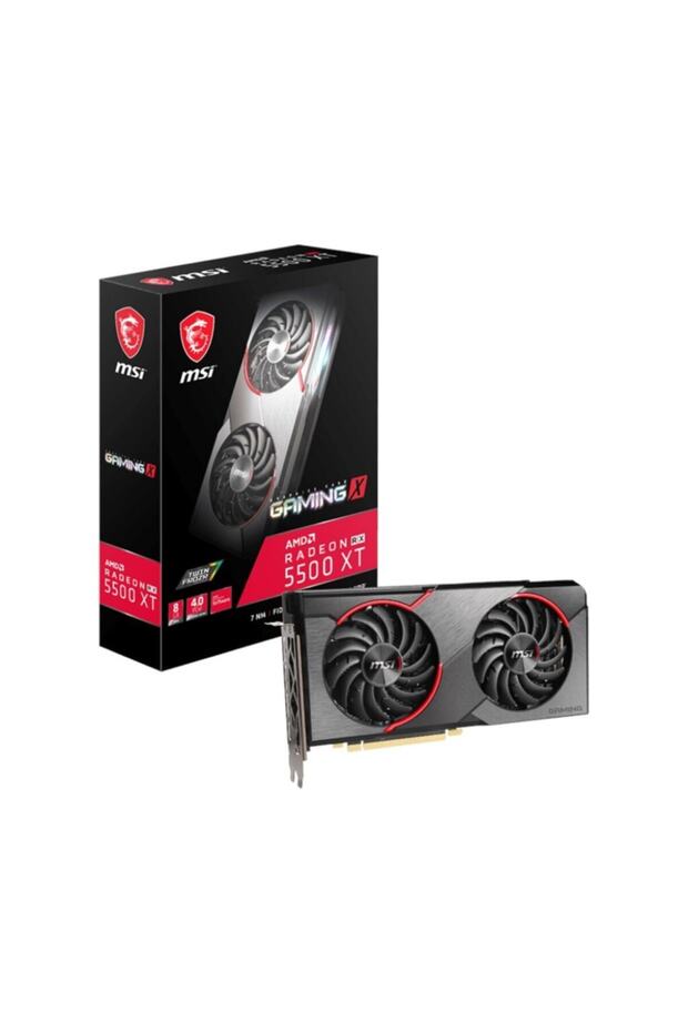 Radeon RX 5500 XT GAMING X 8G RX5500XT 8GB GDDR6 128B PCIE 4.0 x16 (1XHDMI 3XDP) Ekran Kartı - 1