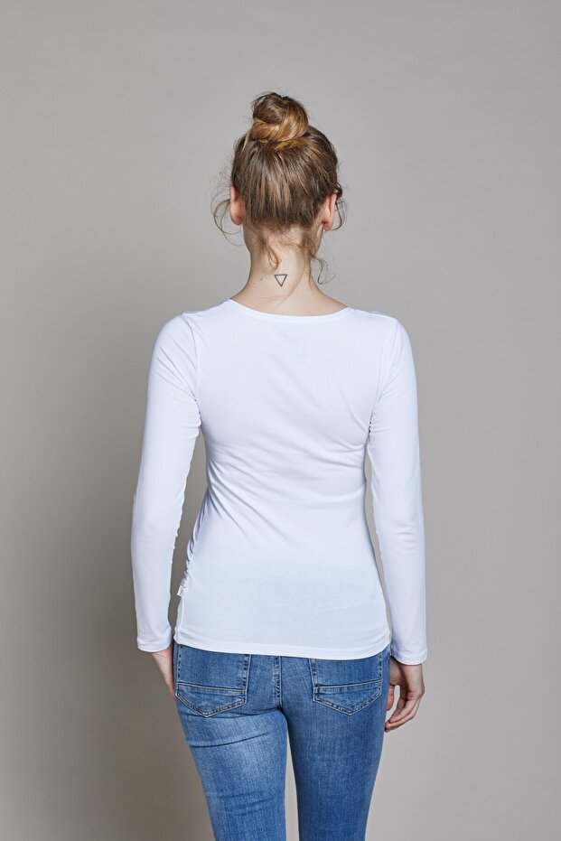 Uzun Kollu Basic Hamile Tişörtü Marni - 3