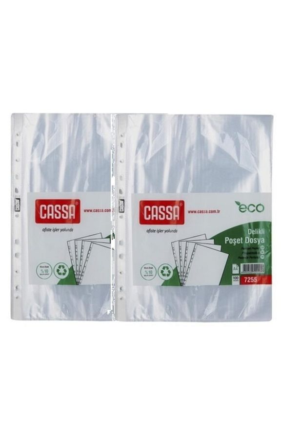 Poşet Dosya Föy Şeffaf Dosya 100 Lü (2 Pk) (200 Adet) - 1