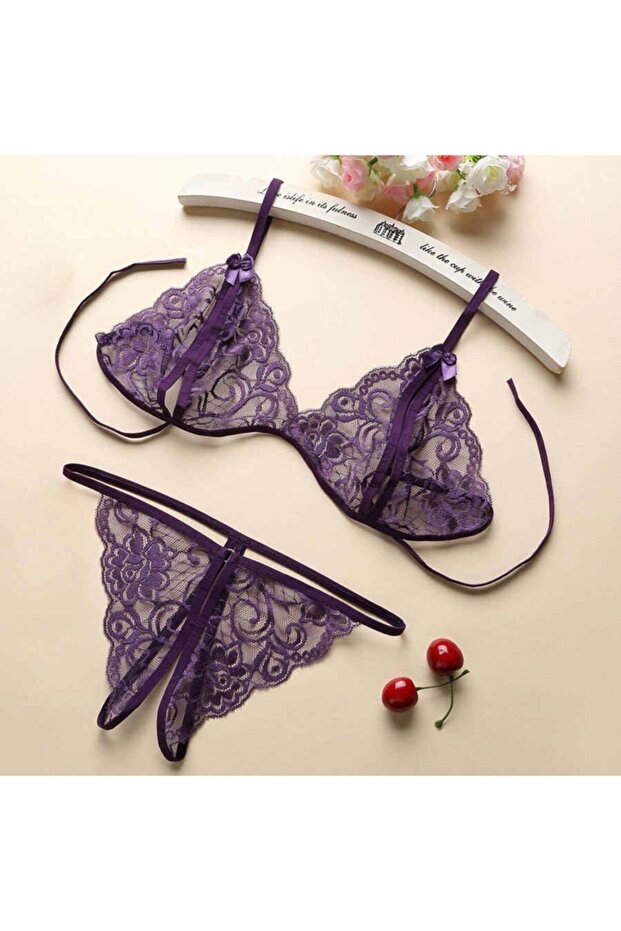 Kadın Dantel Sütyen Külot Takım Set 5'li - 6