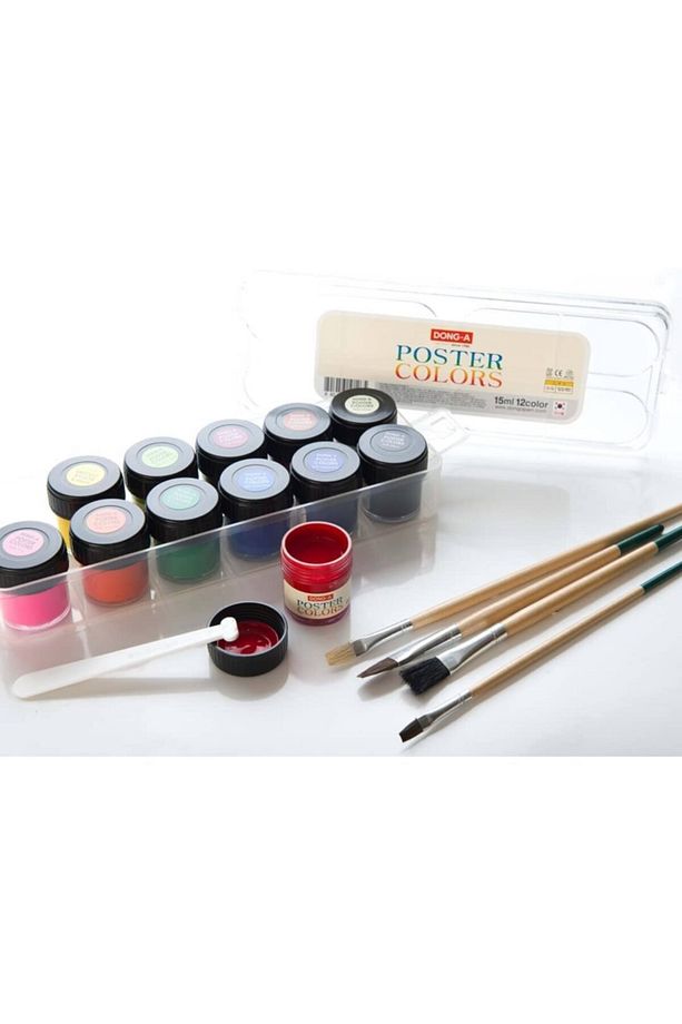 Guaj Boya Seti 12 Renk X 15ml. Poster Color - 2