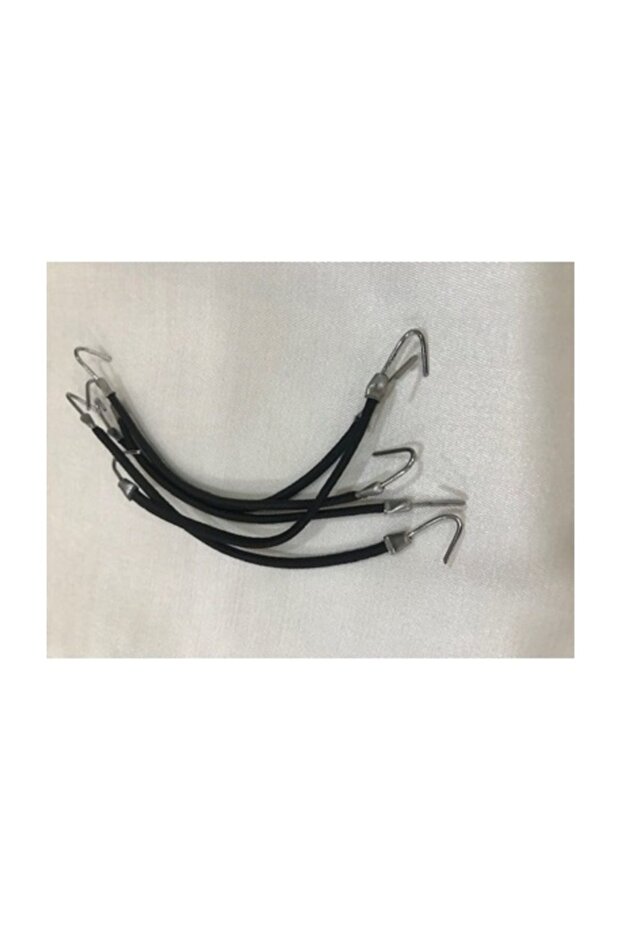 Rubber Buckle with Metal Hook at the End 20 Pieces