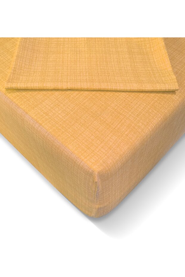 طقم ملاءات مطاطية مقاس 160x200 سم من Ranforce - أصفر
