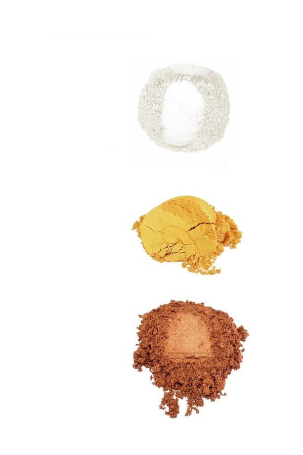 Sedef Tozu 3'lü Set Altın-Bronz-Sedef Epoksi Poliüretan Polyester Pigmenti 30gr - 1