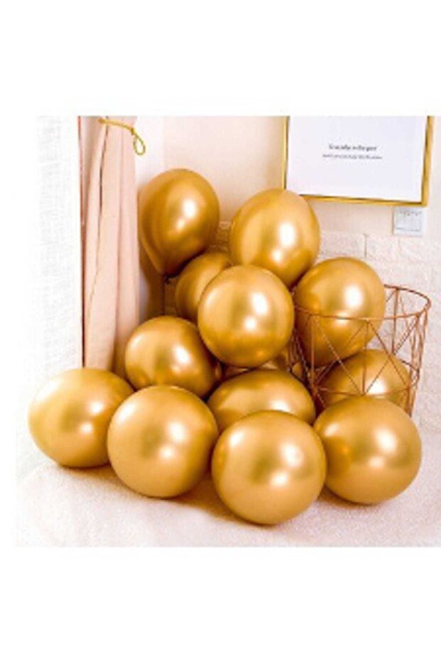 Chrome Shiny Metallic Gold Gold Color 30 Balloons