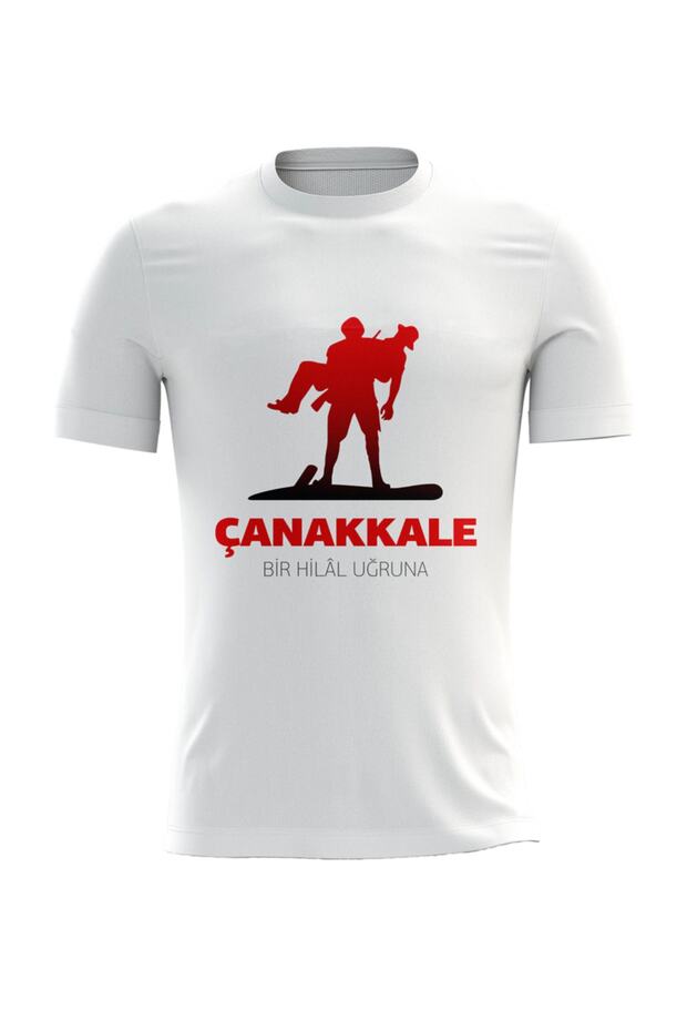 18 March Çanakkale Victory Themed White Kappa T-Shirt - 04
