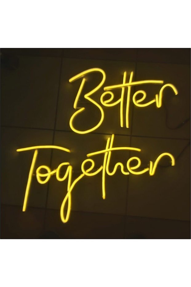 Neon Led Decorative Text Better Together