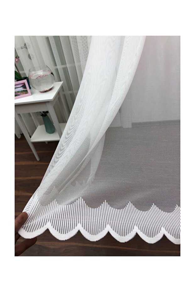 Special Knitted Textured Tulle Curtain, 150X250, Sparse Pleat, 1/2
