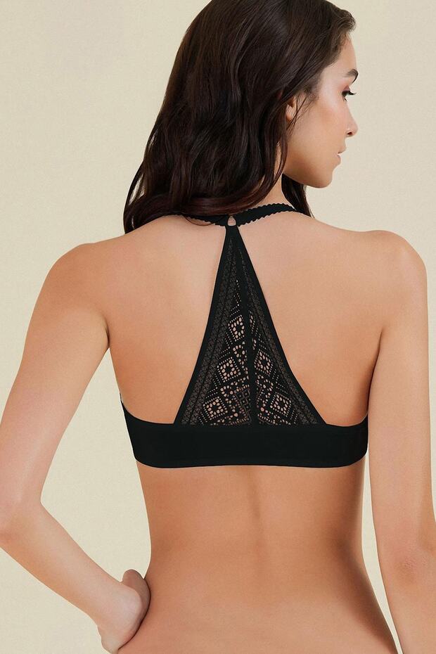 Önden Açılır Boyundan Askılı Desteksiz Gabriel Kaplı Sütyen - 3