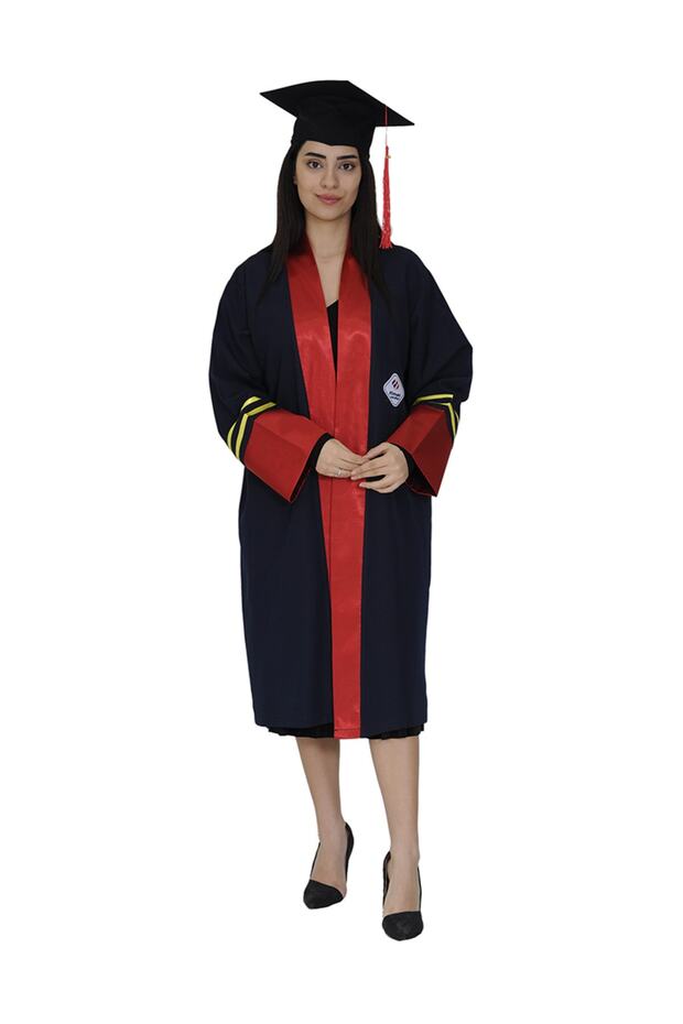 Kep Cübbe University Black with Red Stripe