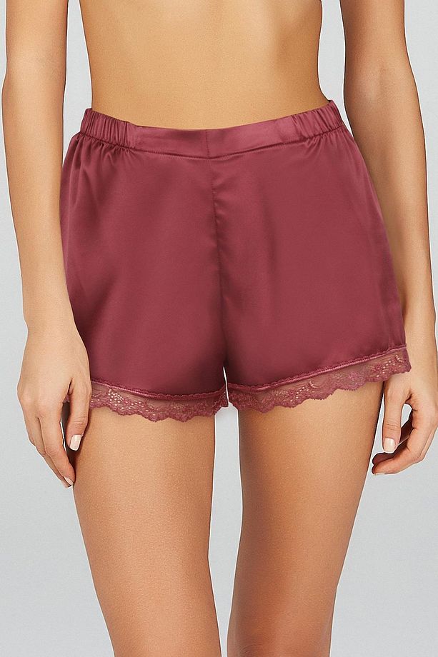 Mikro Kadın Pijama Altı Sofia Saten Şort - 1