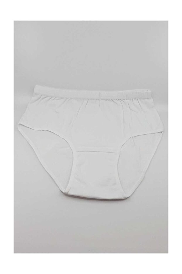Yıldız Women's Bato Panties Rib (12 Pieces) White 6